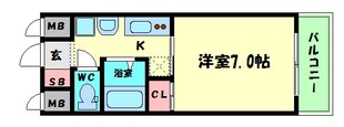 北堀江GGRの物件間取画像